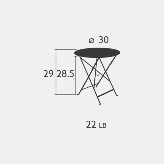 Bistro 30" Round Table
