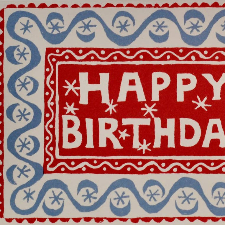 Happy Birthday with Waves Card