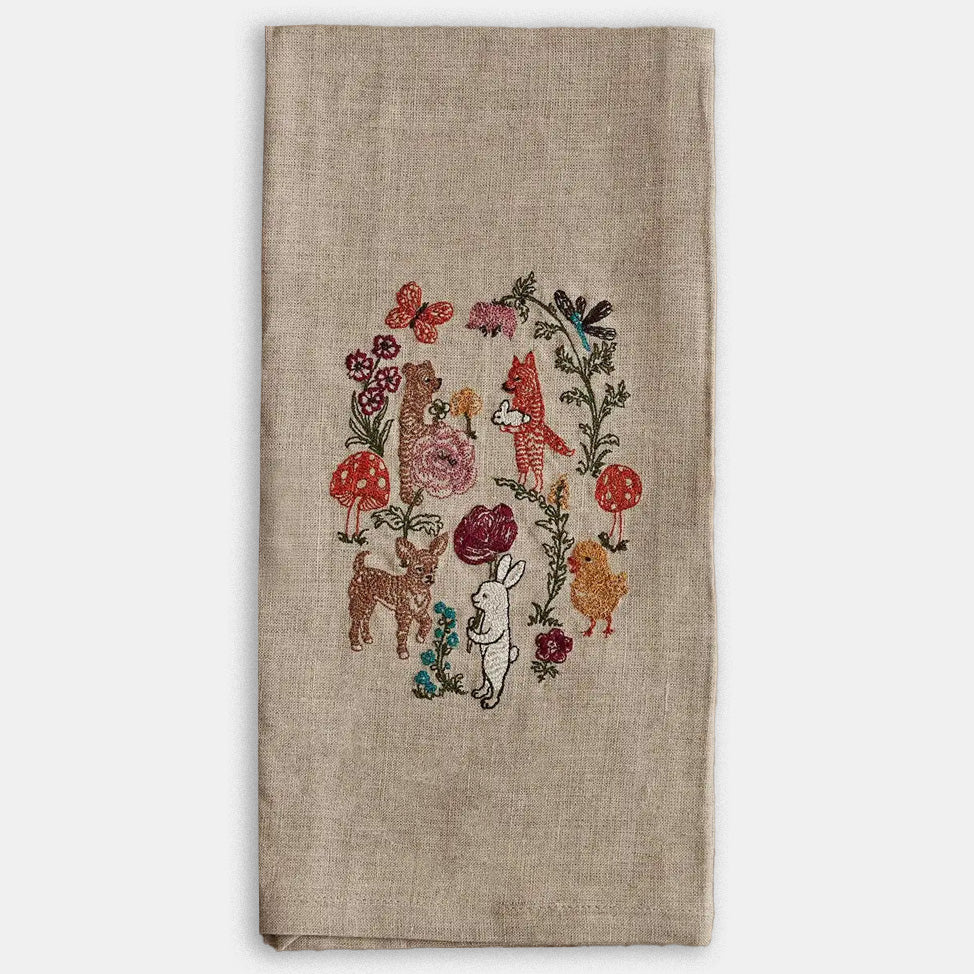 Secret Garden Tea Towel