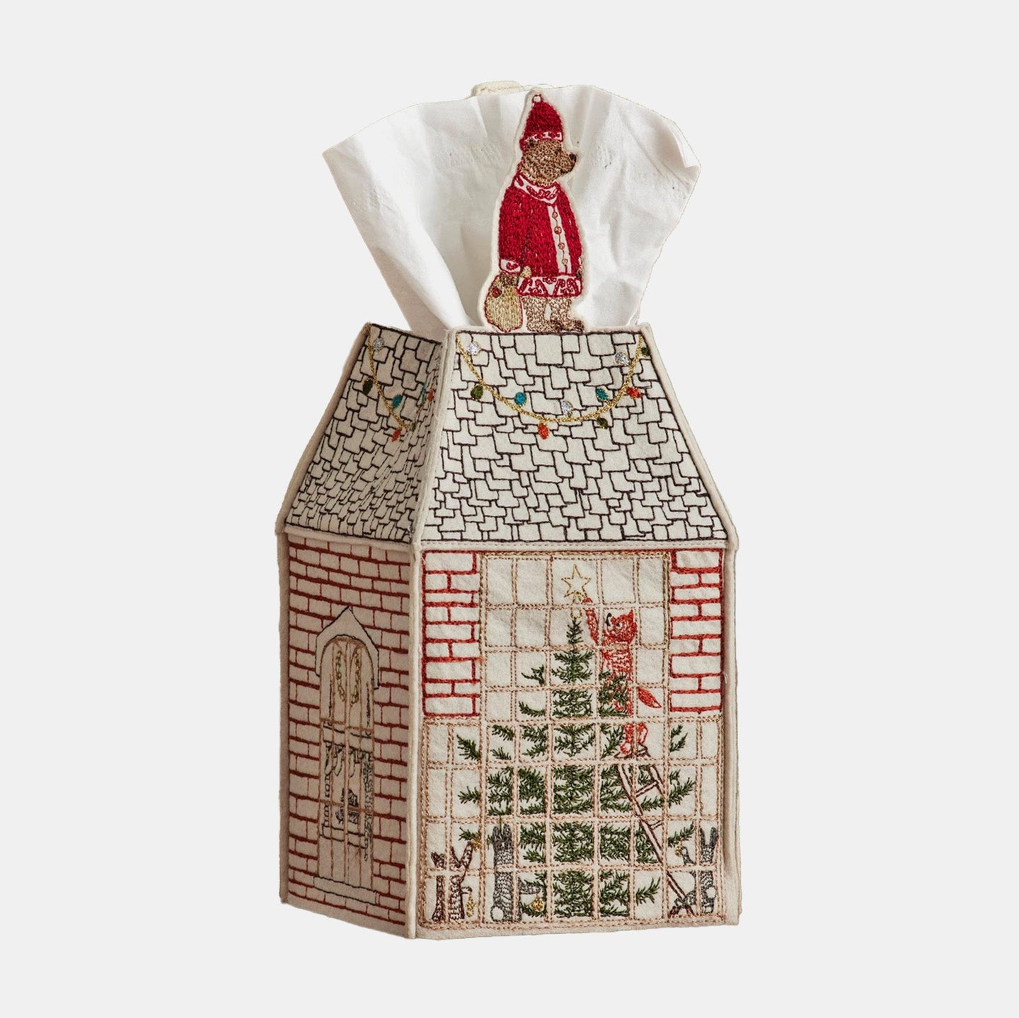 Home for the Holidays Tissue Box Cover