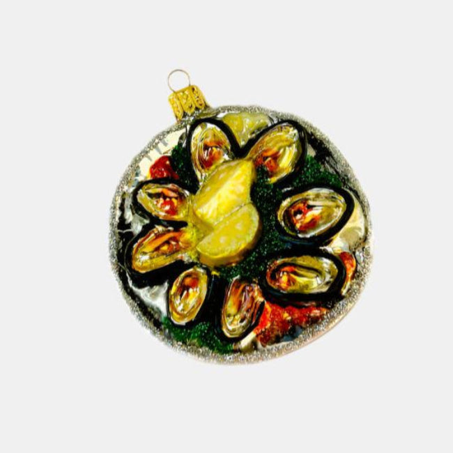 Oysters on a Plate Ornament