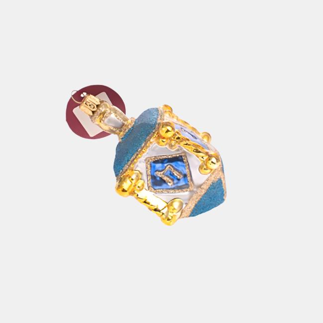 Blue Dreidel Ornament