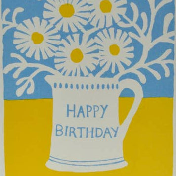 Daisies In A Mug Card