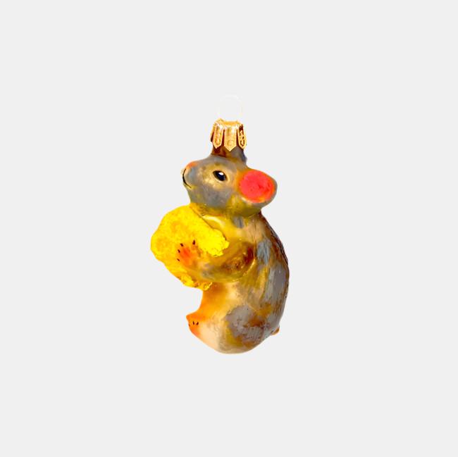 Mouse with Cheese Ornament