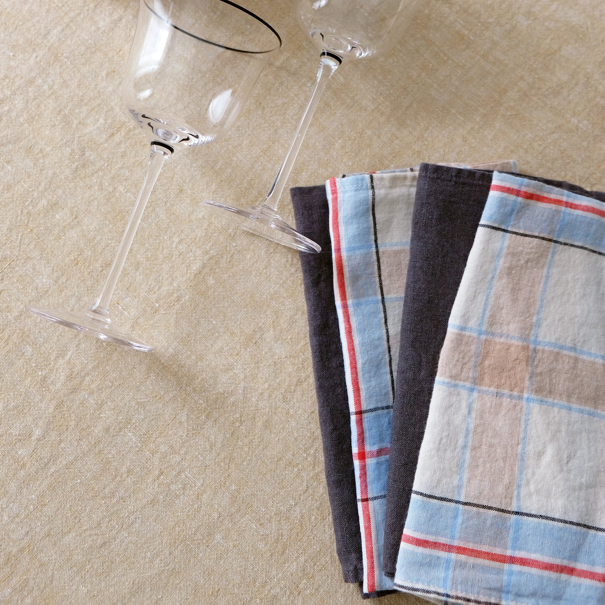 Linen Napkin in Blue Hanky