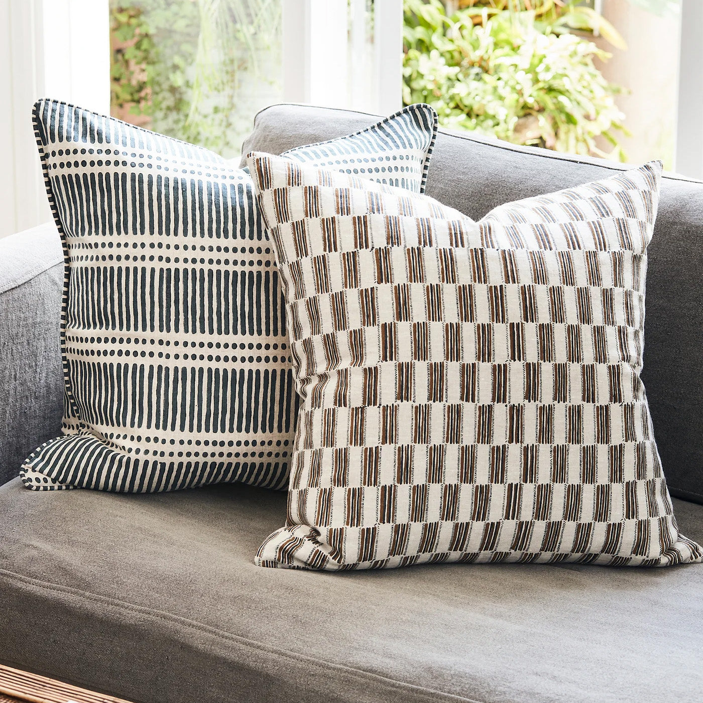 Lagos Tobacco Square Pillow