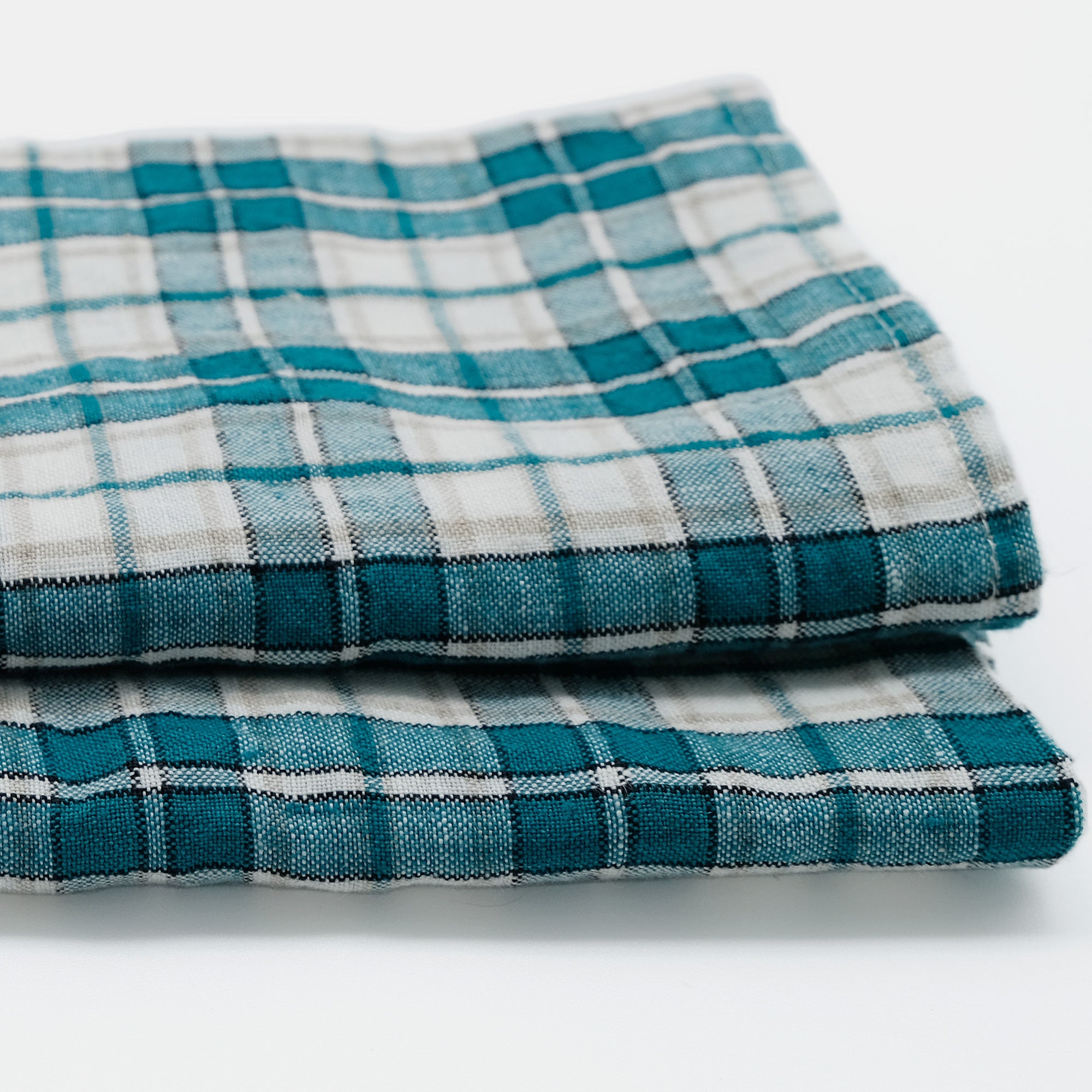 Linen Napkin in Green Tartan