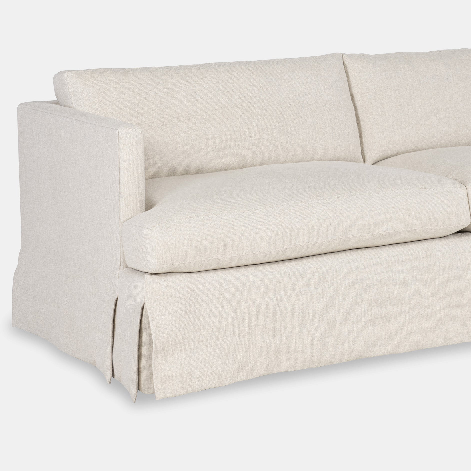 Luke Sofa in Traveler Sandstone (store images shown)