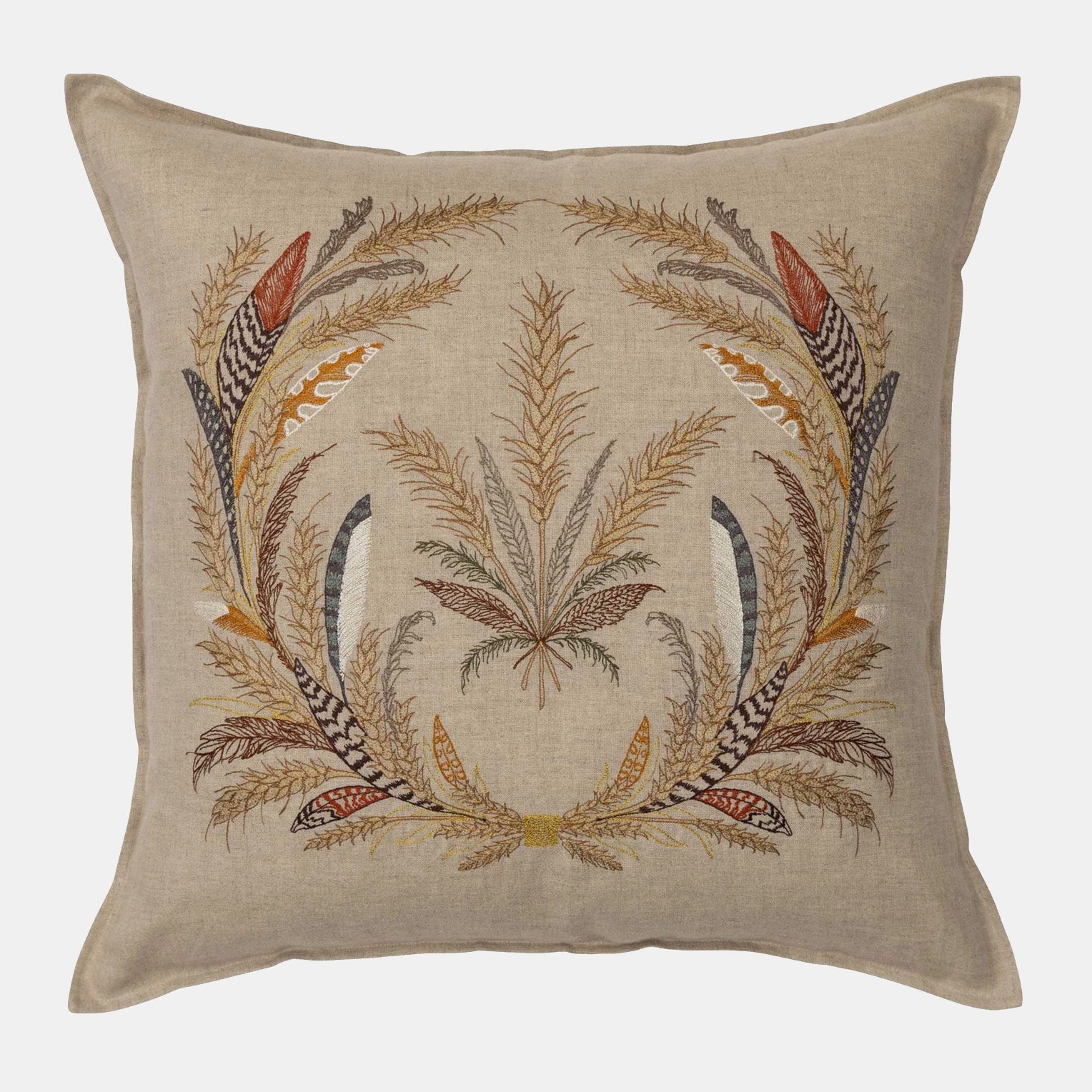 Wheat Harvest Square Pillow