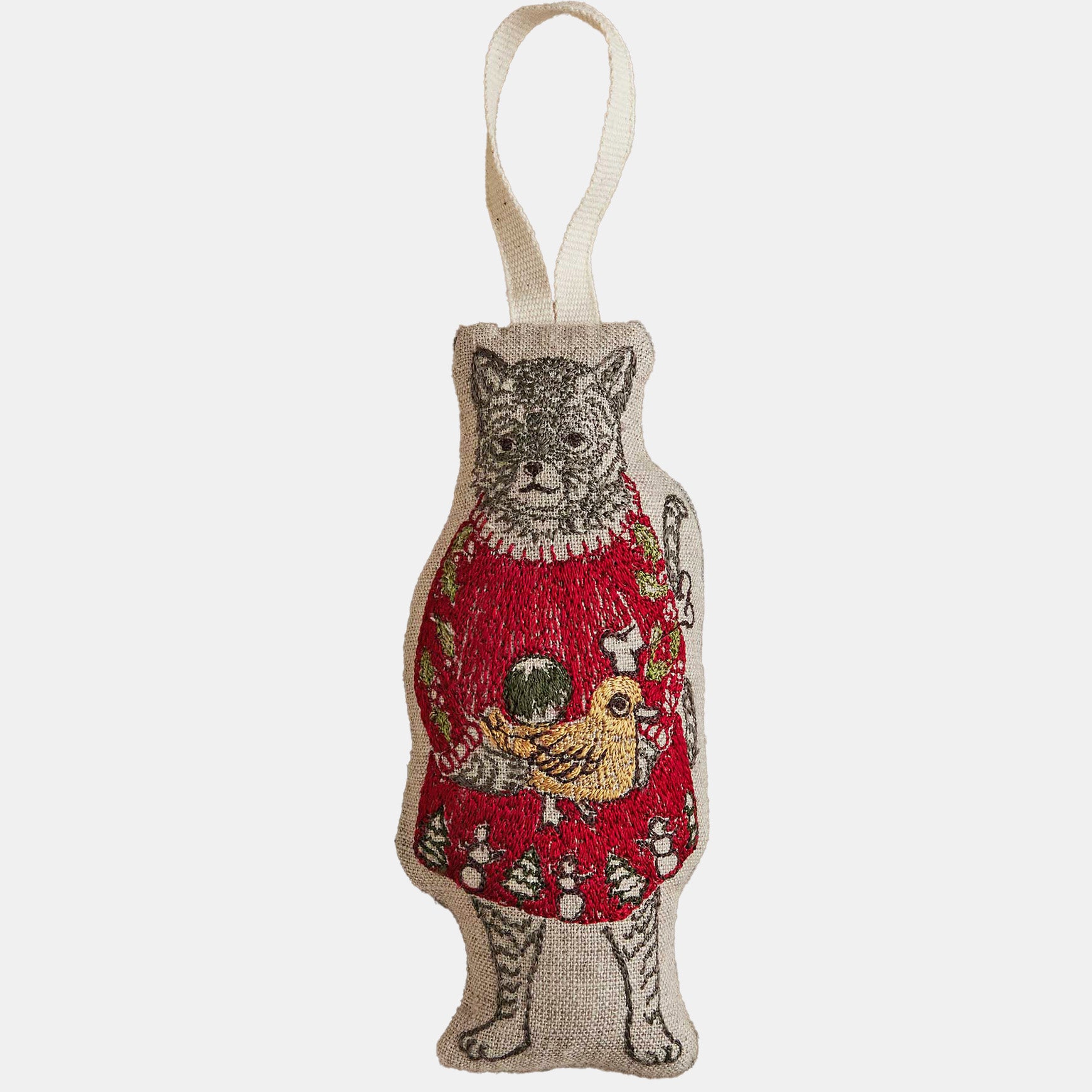Cat with Gifts Ornament