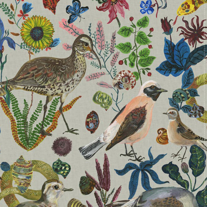 Birds in Dunes Tea Towel