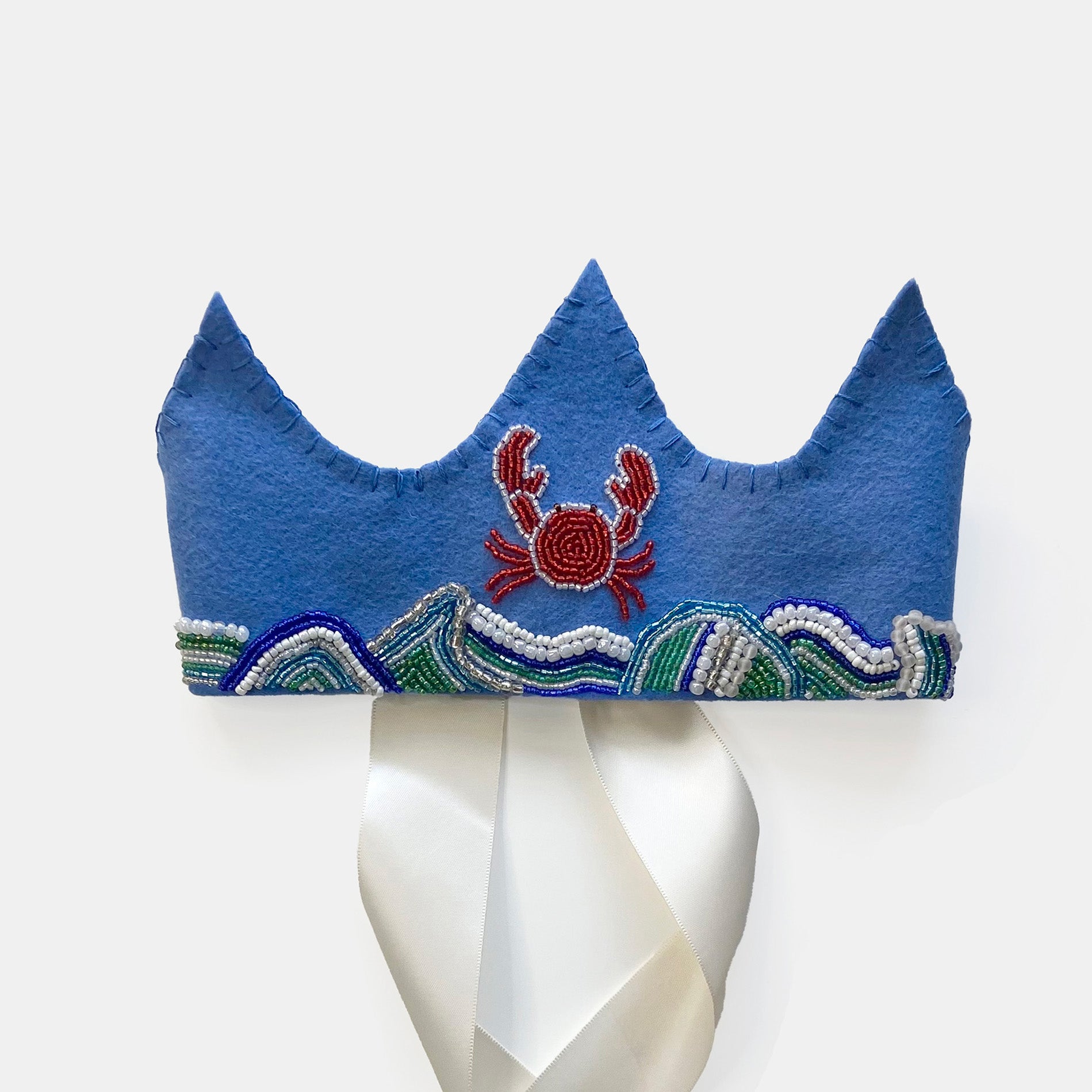 Zodiac Handmade Felt Crown in Cancer