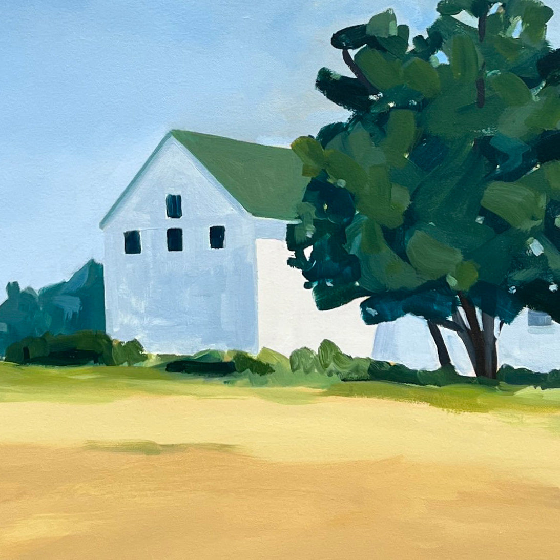 Field and Farmhouse by Claire Cushman