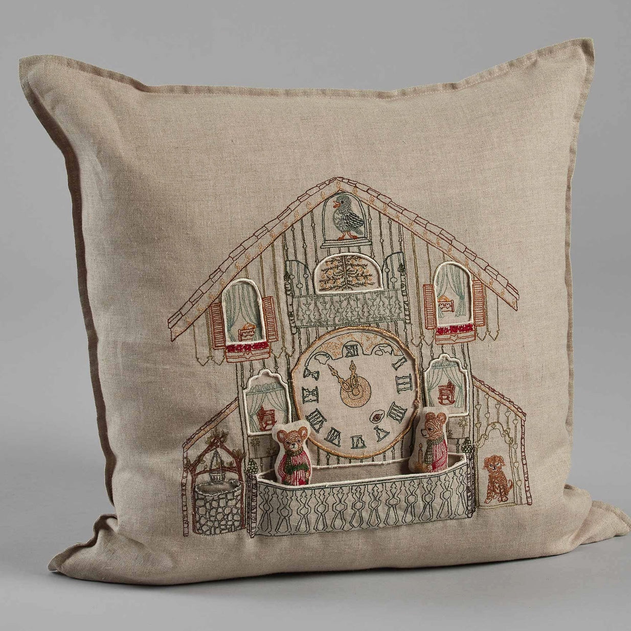 Christmas Clock Pocket Square Pillow