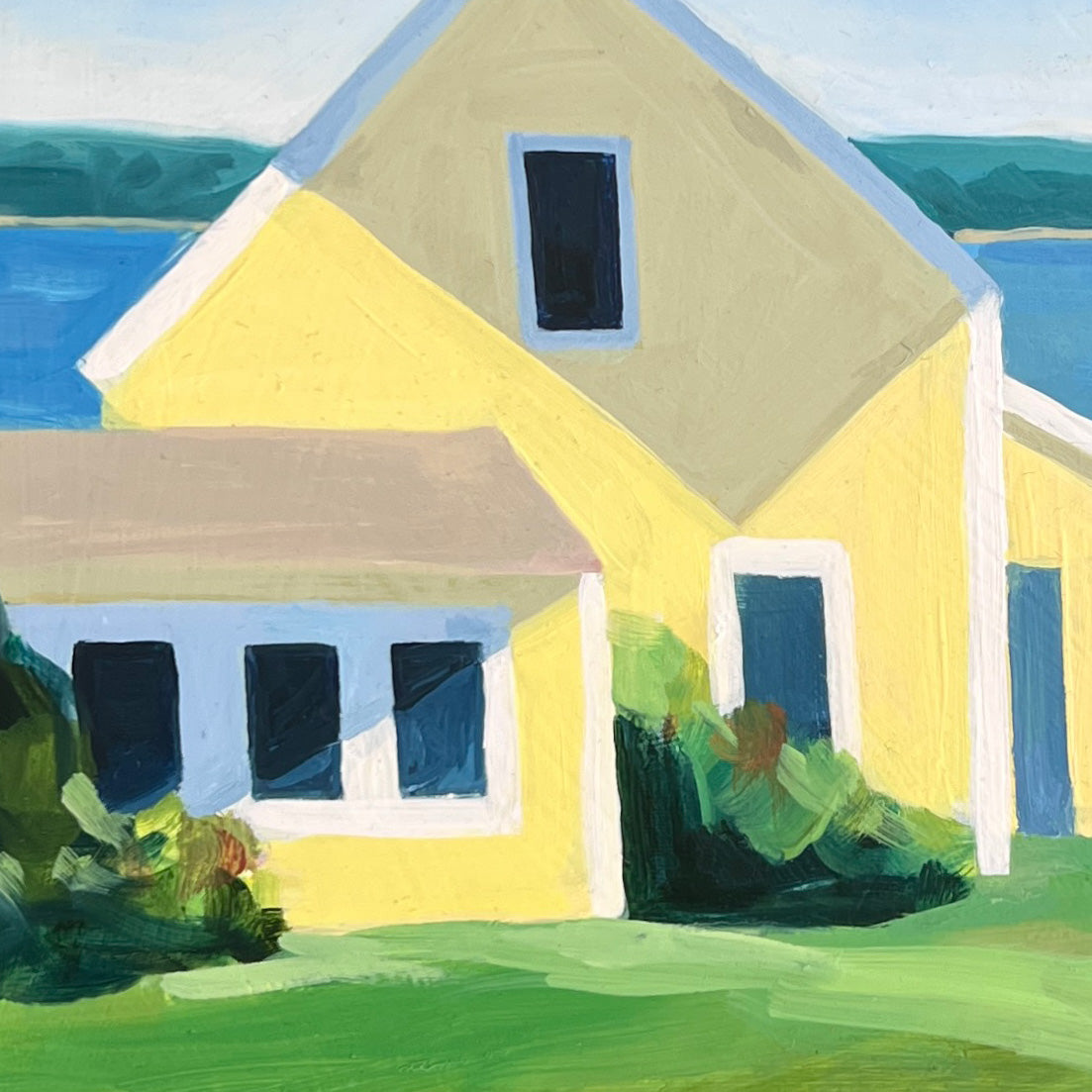The Yellow House, Stonington, Maine by Claire Cushman