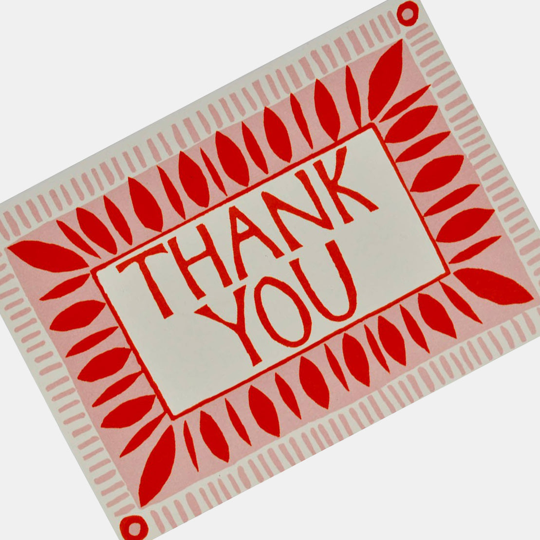 Thank You with Stripes Border Card