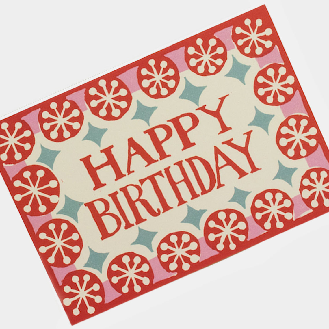 Happy Birthday with Stars Border Card