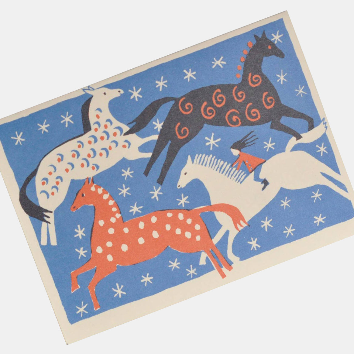 Four Horses Card