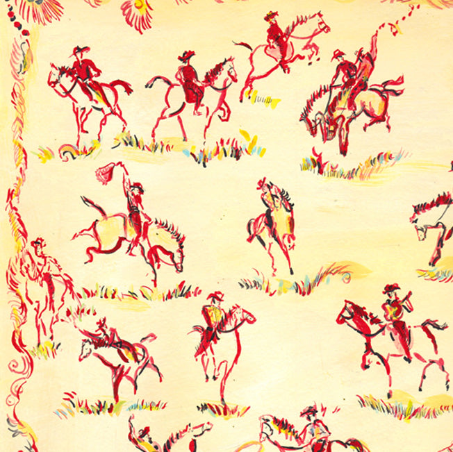 Cowboy Cream Print