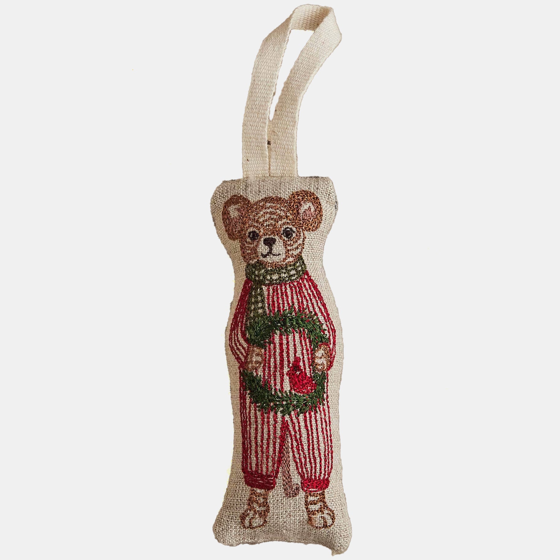 Mouse with Wreath Ornament