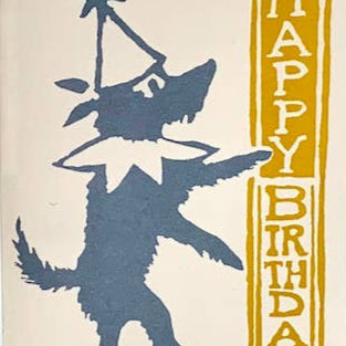 Small Card: Happy Birthday with Little Dog