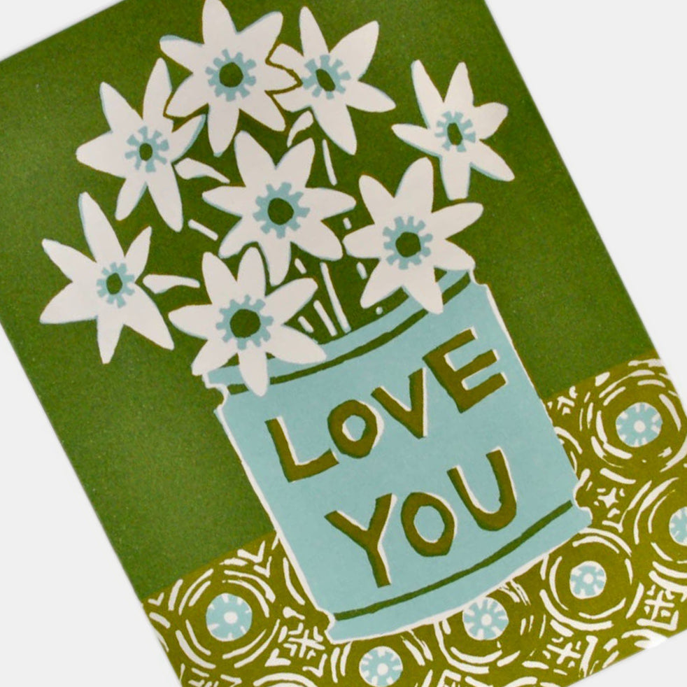 Large Card: Love You Flowers