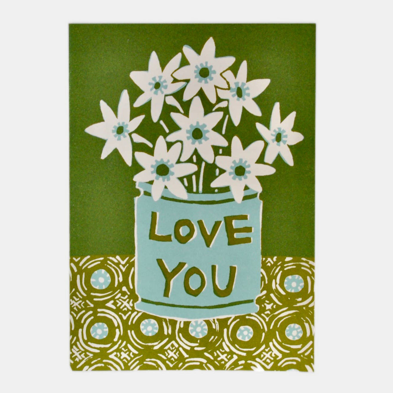 Large Card: Love You Flowers
