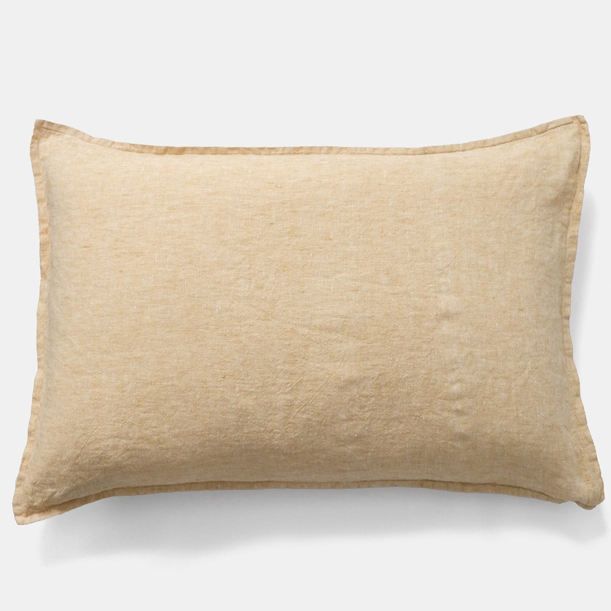 Linen Standard Pillowcase in Saffron Chine