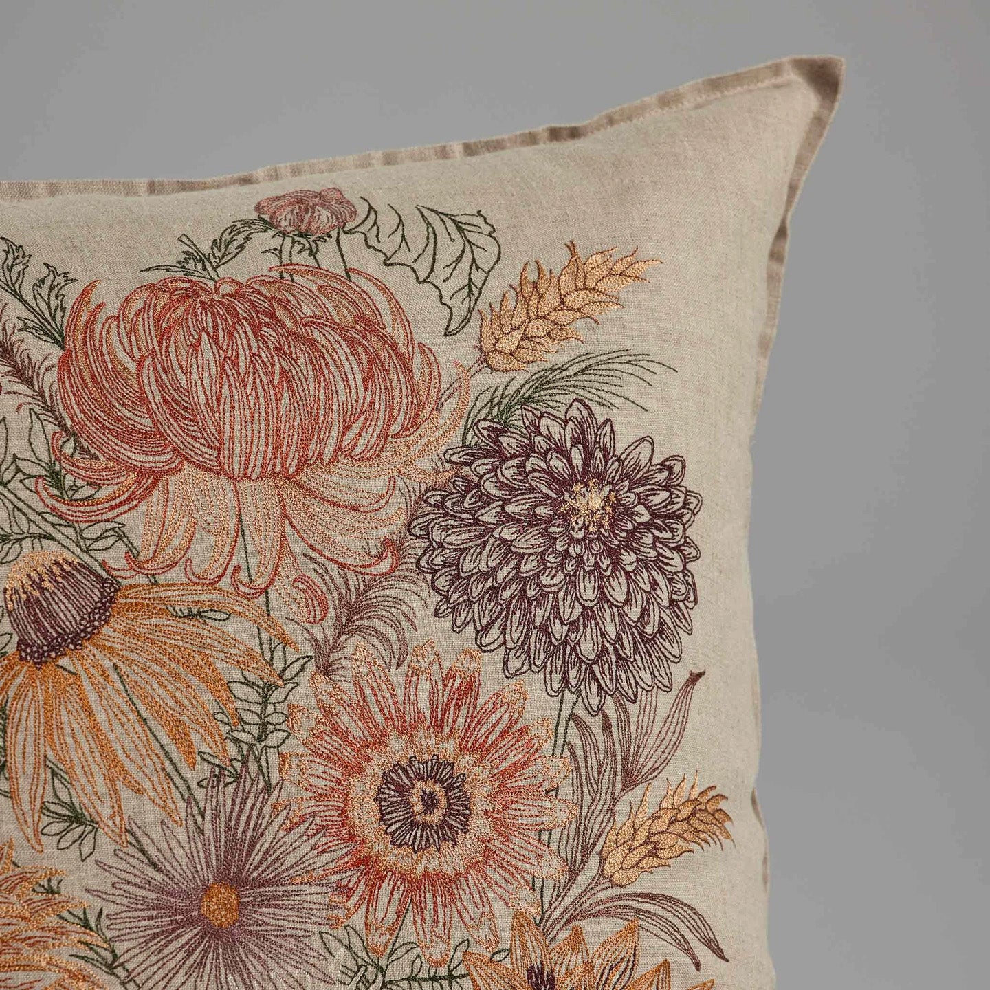 Autumn Blossoms Square Pillow
