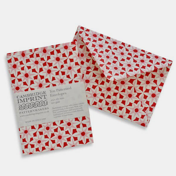 Envelopes in Alhambra Red: Pack of 10