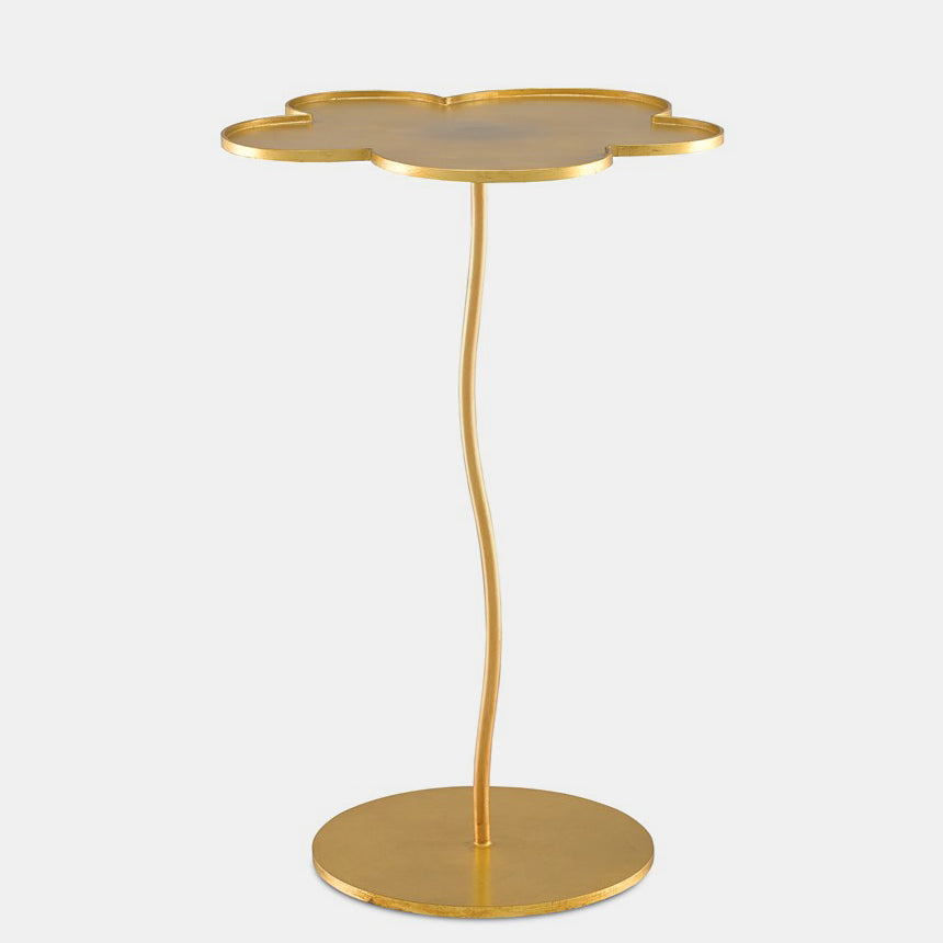 Fleur Gold Accent Table