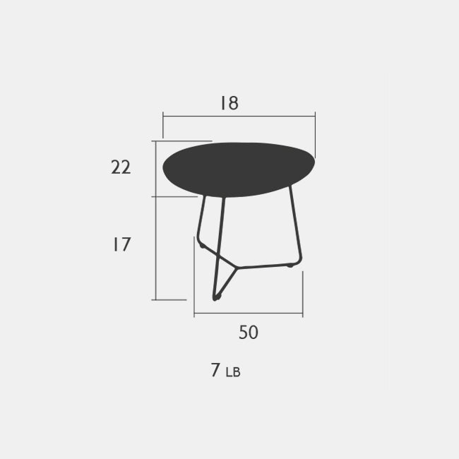 Cocotte Low Table with Removable Tray