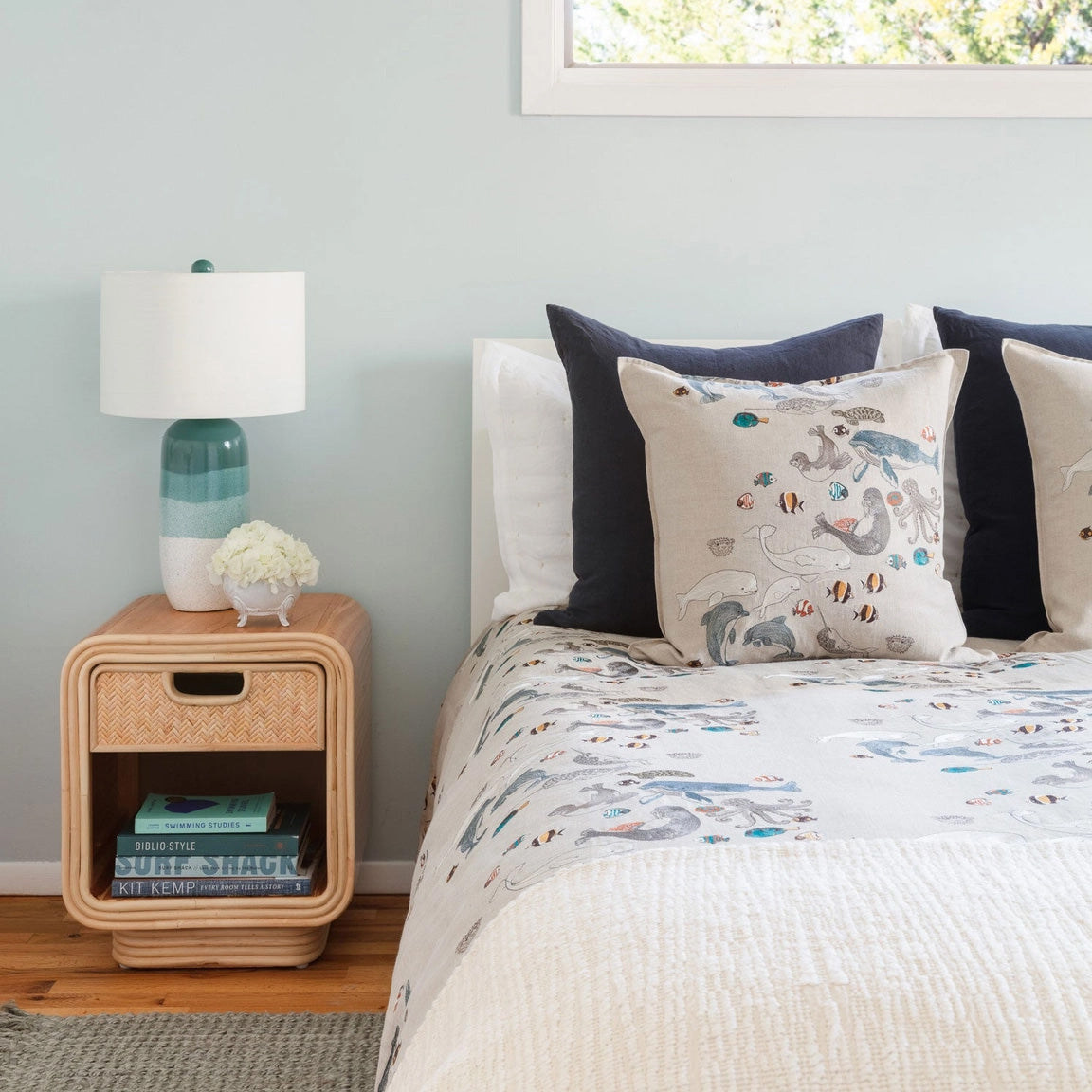 Swim Team Square Pillow