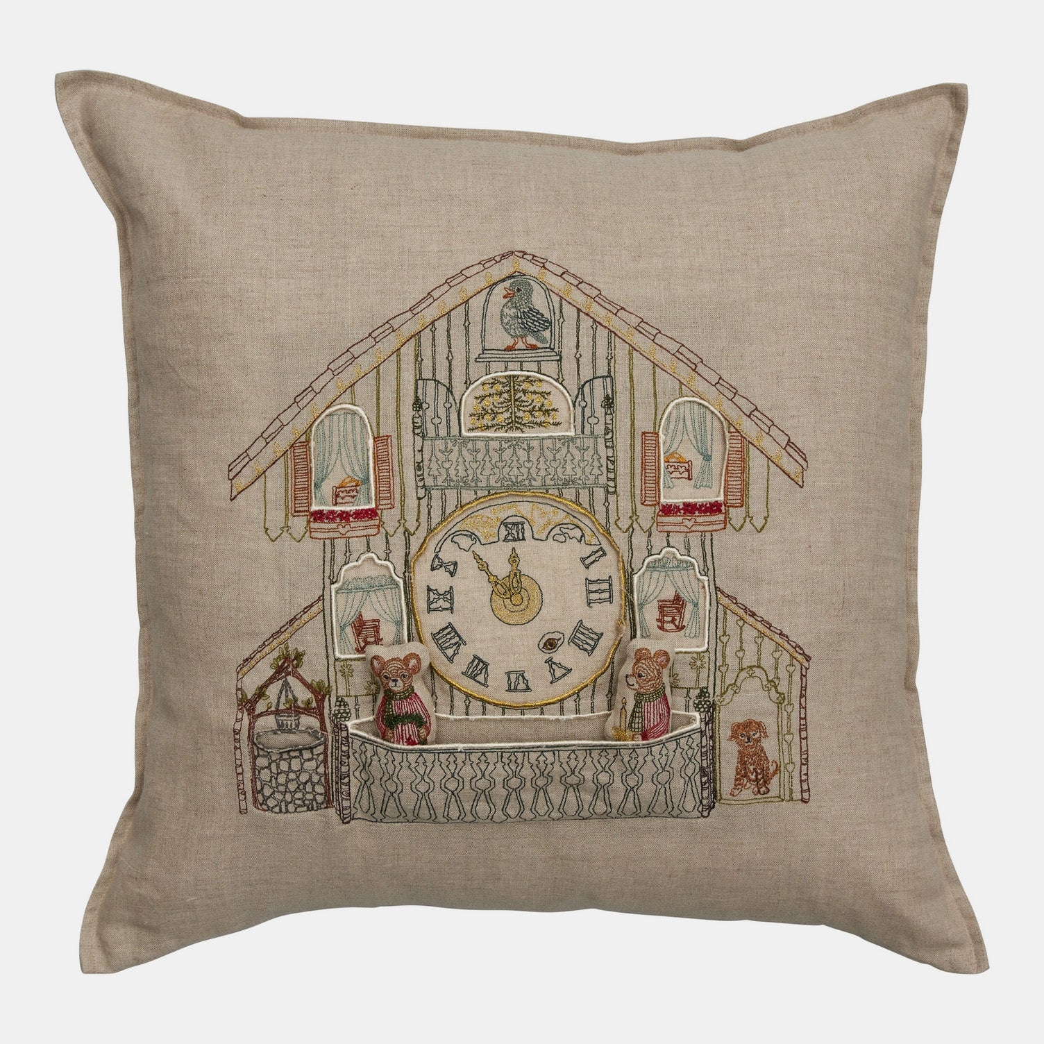 Christmas Clock Pocket Square Pillow
