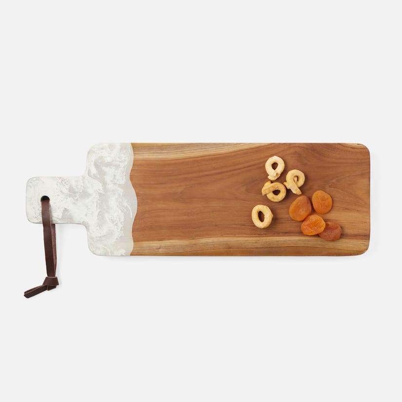 Austin White Swirl Serving Board