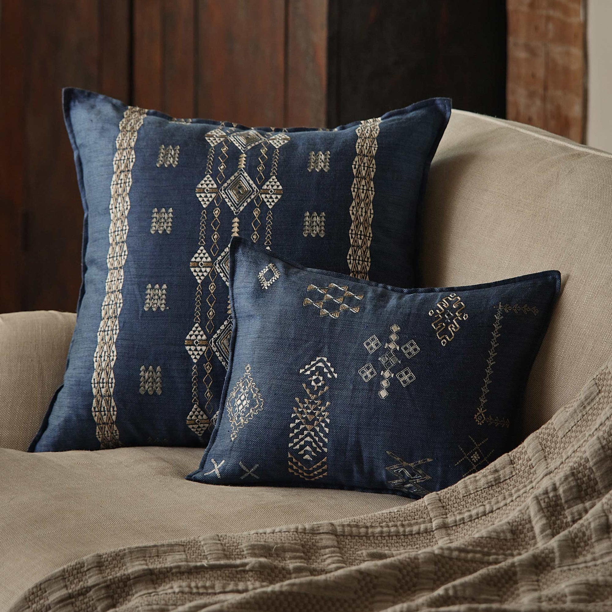 Tumbleweed Indigo Lumbar Pillow