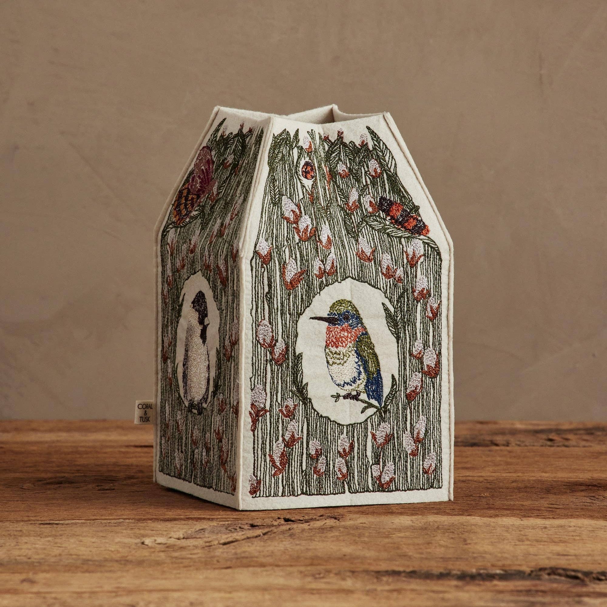 Birdhouse Tissue Box Cover