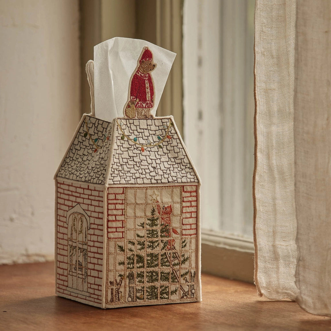 Home for the Holidays Tissue Box Cover