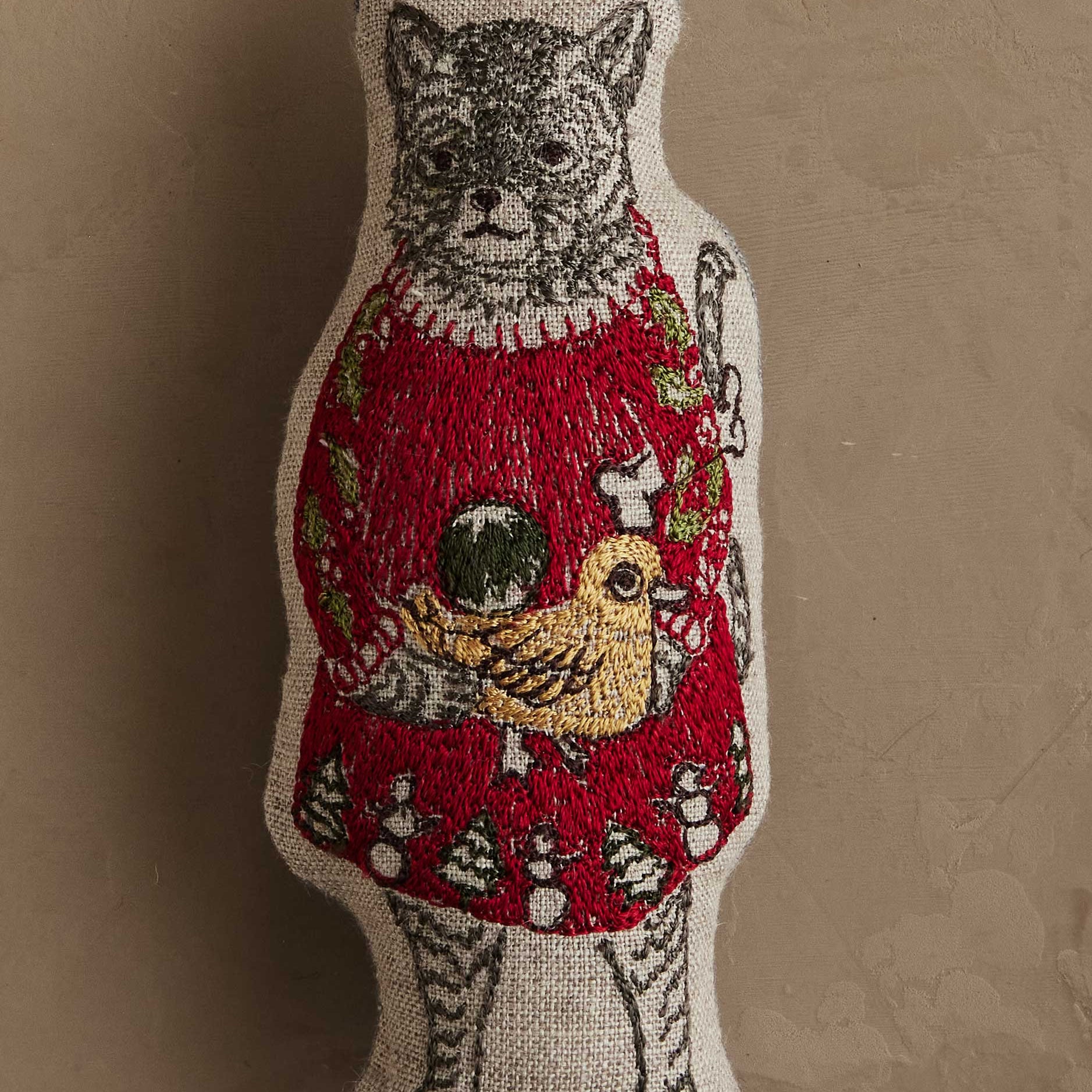 Cat with Gifts Ornament