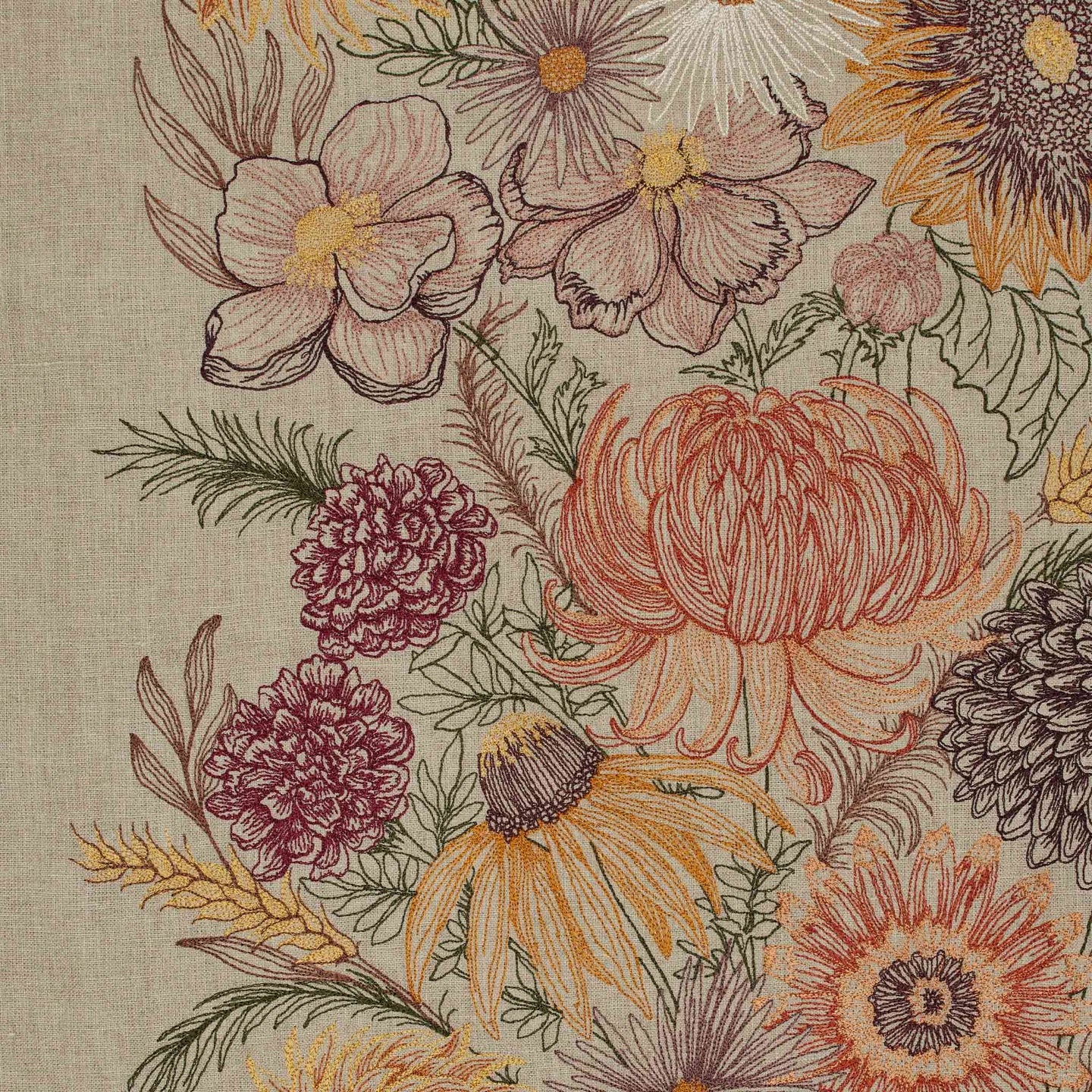 Autumn Blossoms Table Runner