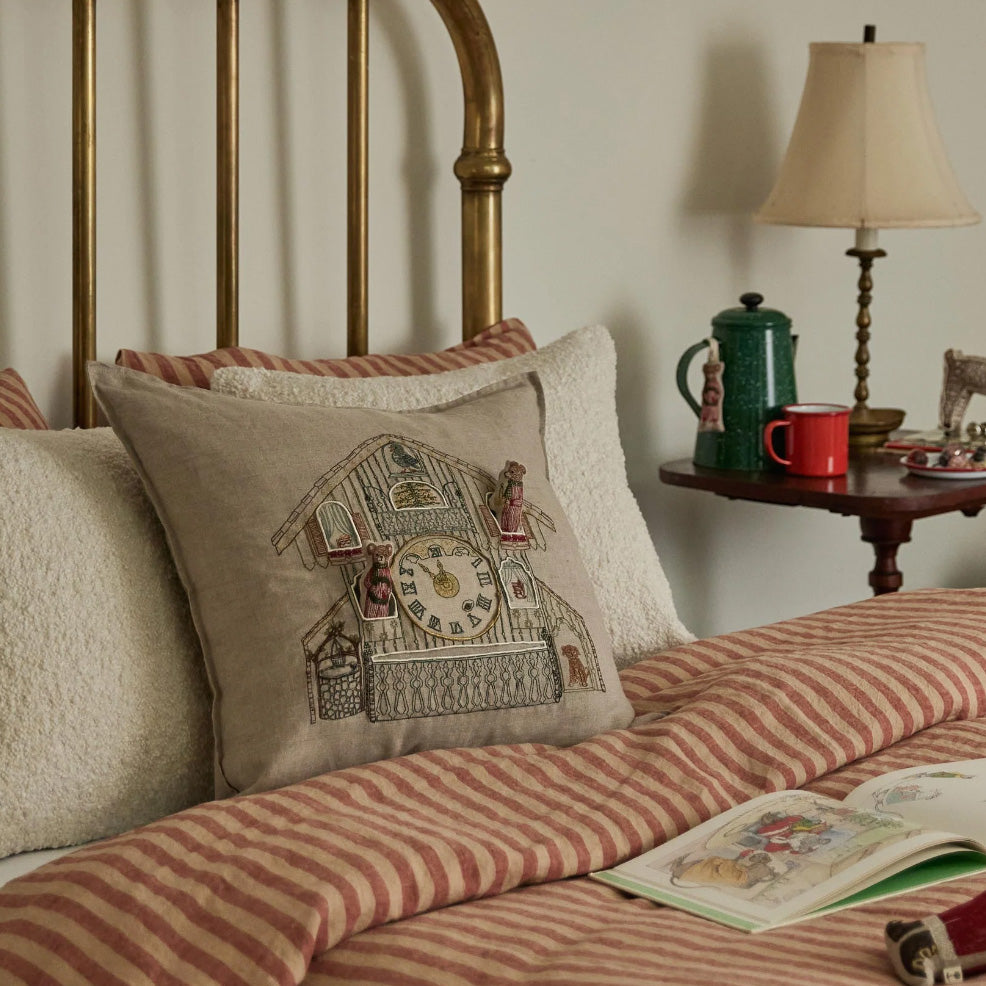 Christmas Clock Pocket Square Pillow