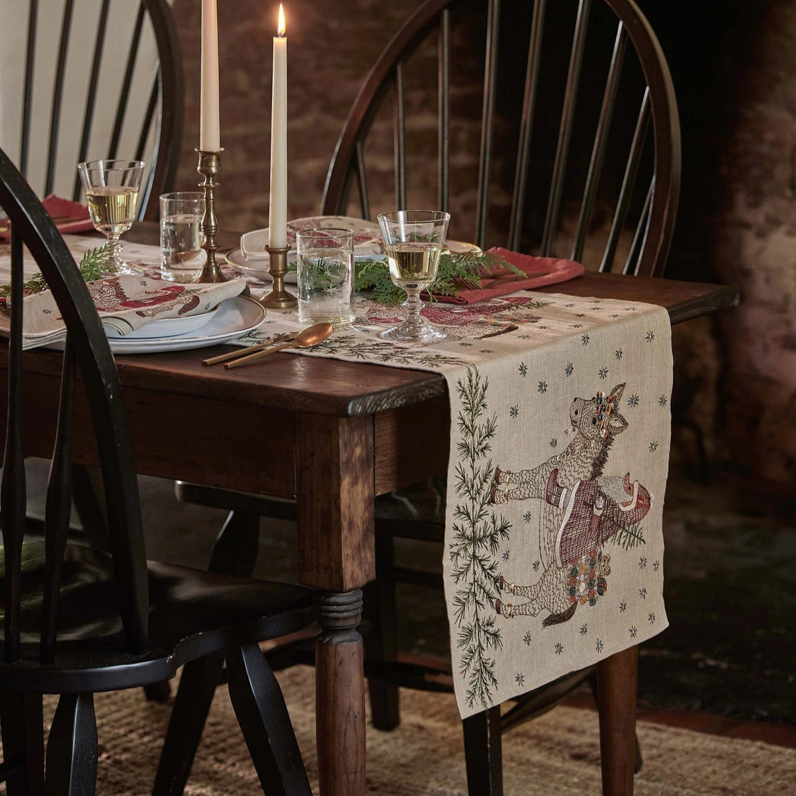 Christmas Donkey Table Runner