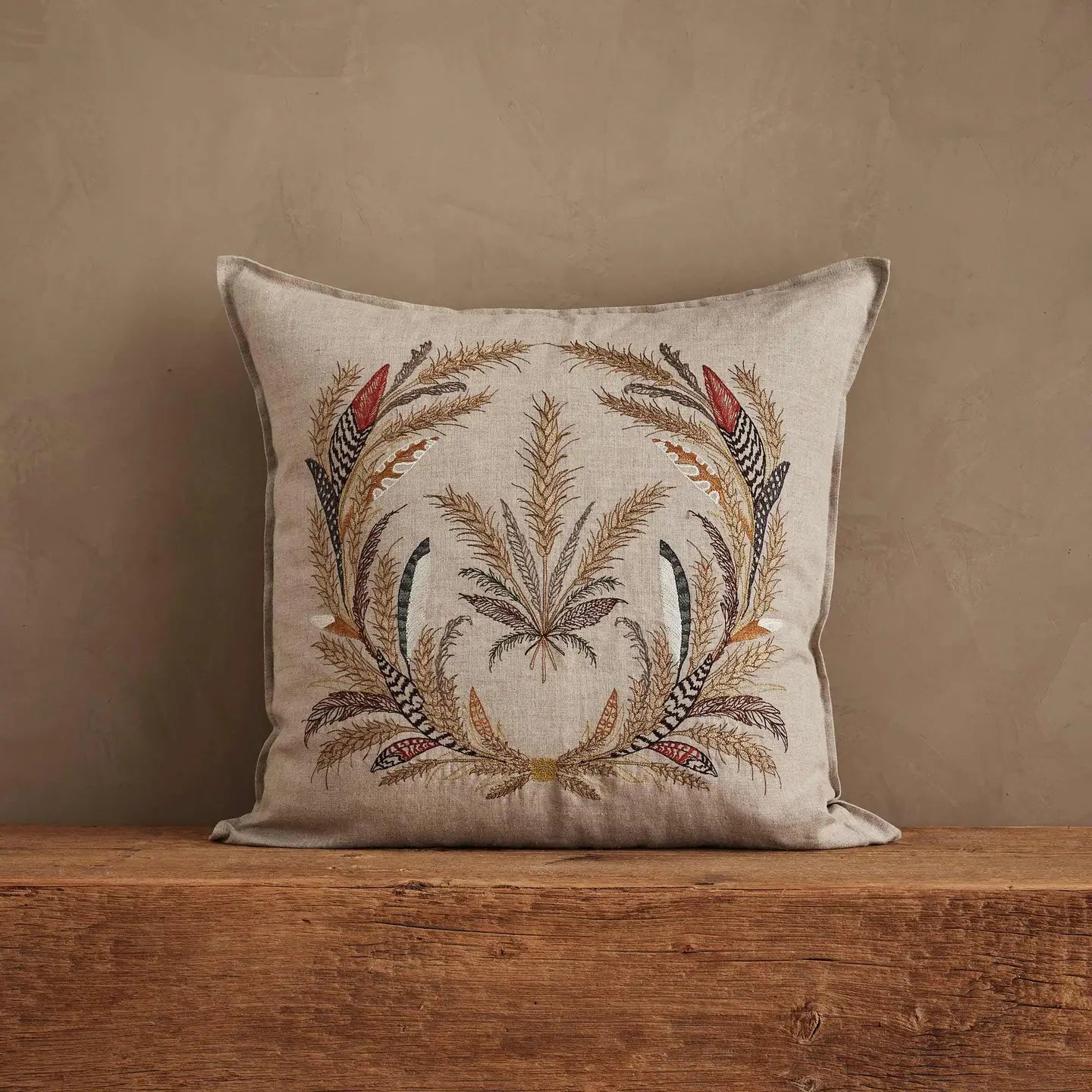 Wheat Harvest Square Pillow