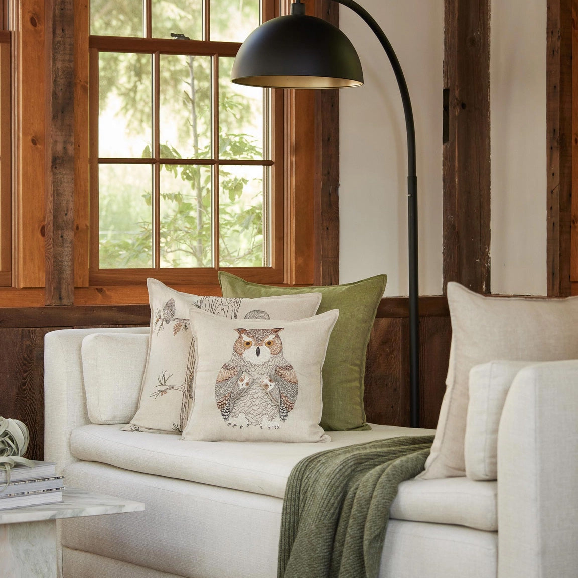 Owl Mama Square Pocket Pillow