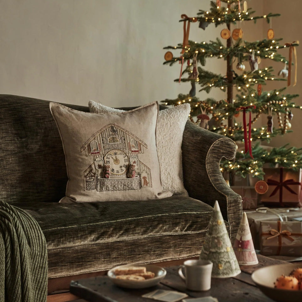 Christmas Clock Pocket Square Pillow