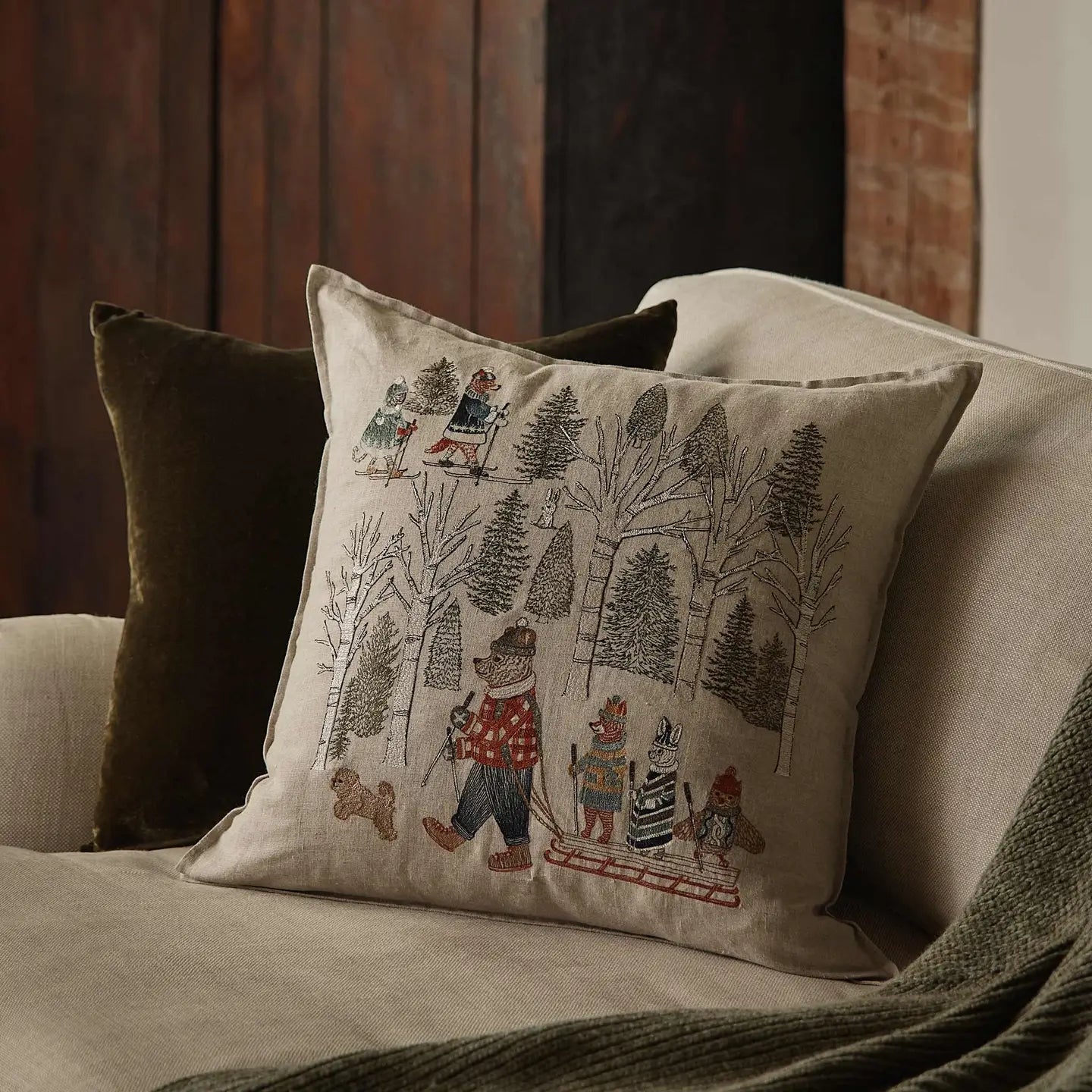 Winter Fun Square Pillow