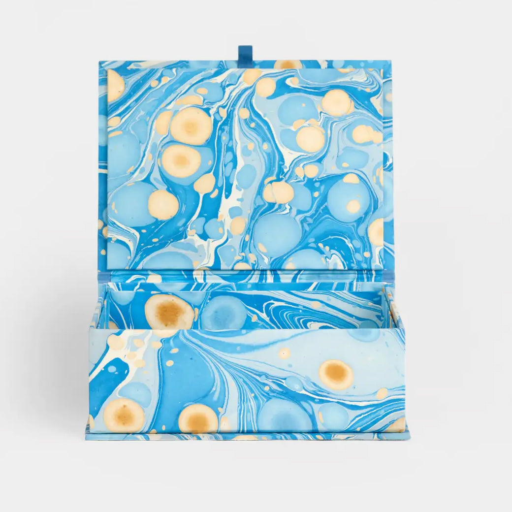Keepsake Box in Blue Marble