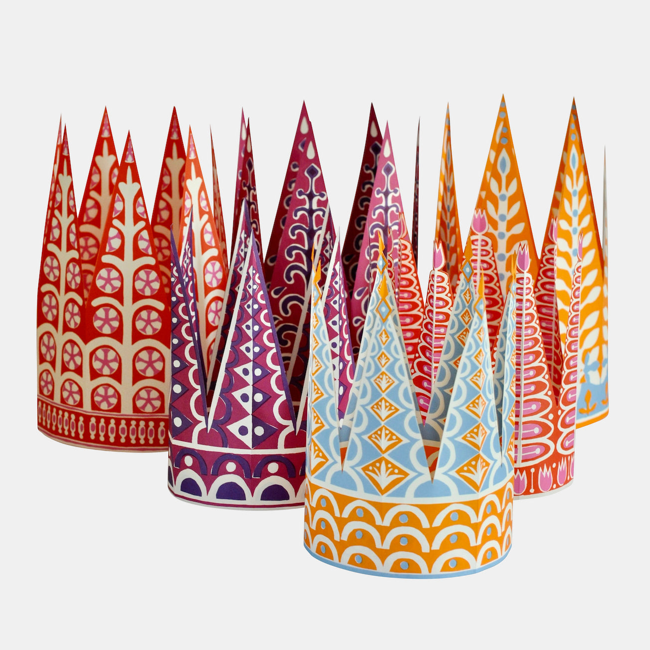Six Paper Crowns