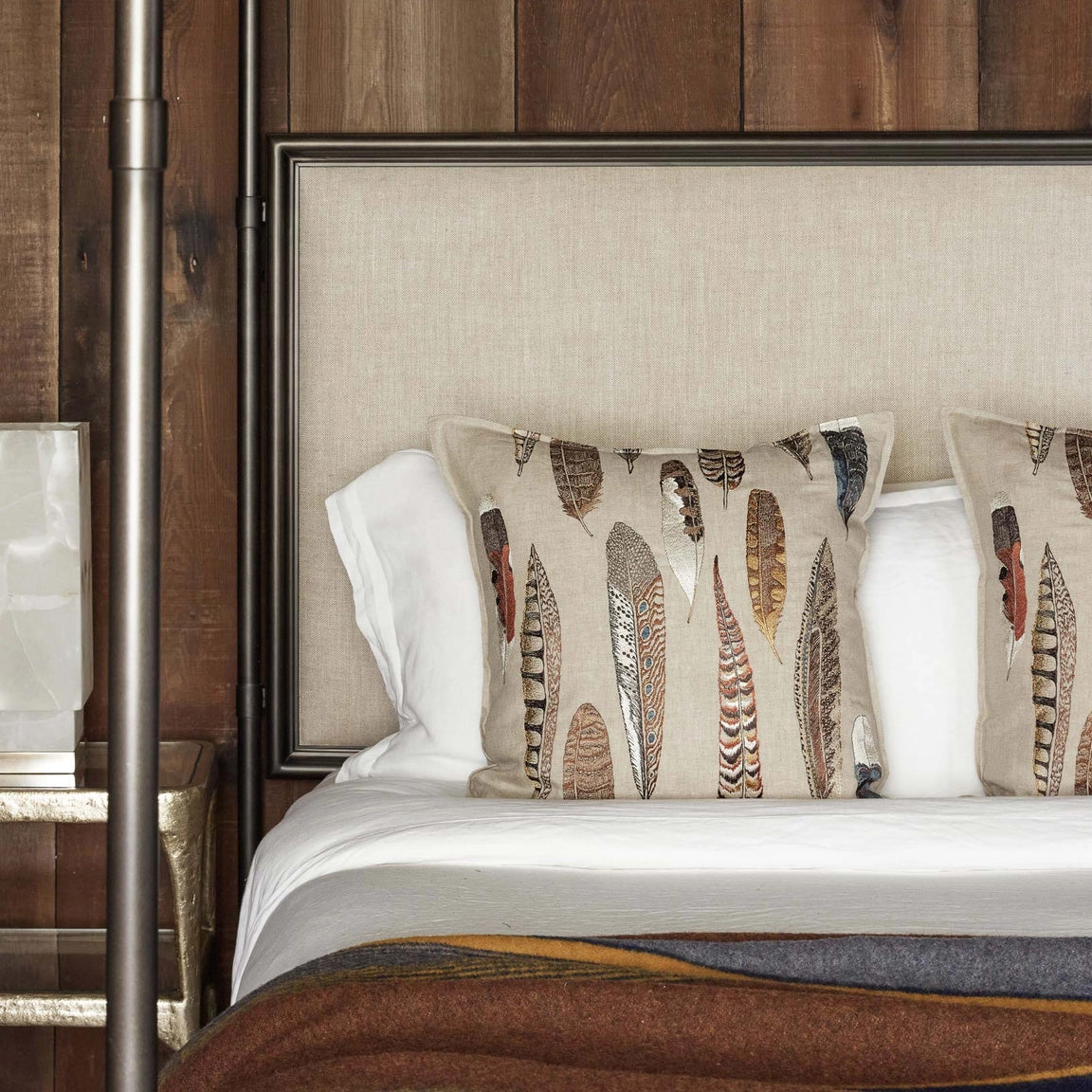 Falling Feathers Square Pillow