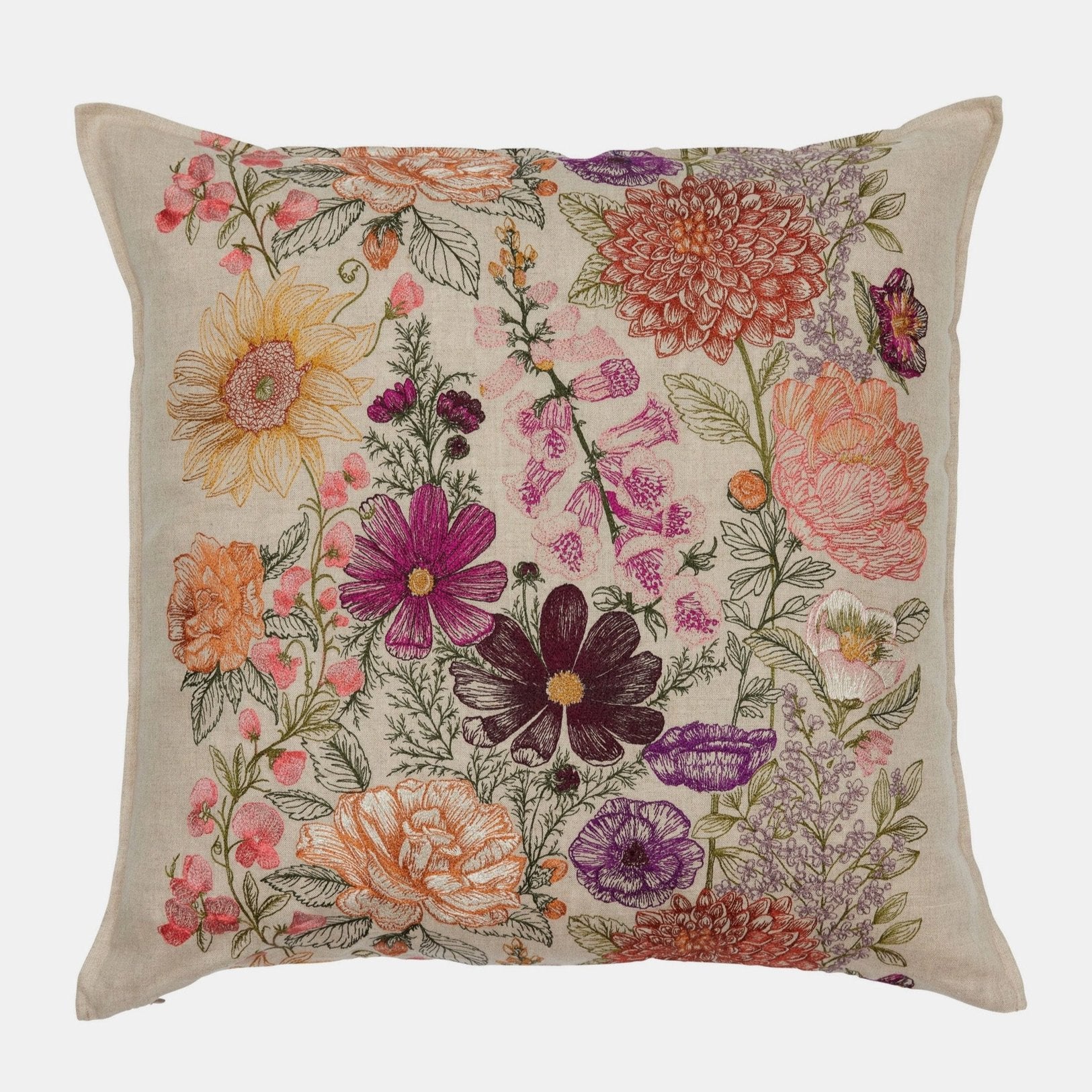 Paradise Garden Square Pillow